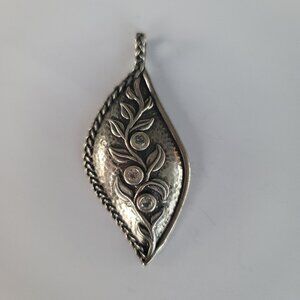 Sterling & CZ Pendant by OR PAZ (QVC)